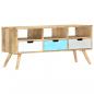 Preview: TV-Schrank 110×35×48 cm Massivholz Mango