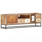 Preview: ARDEBO.de - TV-Schrank 120x30x40 cm Altholz Massiv