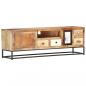 Preview: TV-Schrank 120x30x40 cm Altholz Massiv