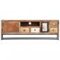 Preview: TV-Schrank 120x30x40 cm Altholz Massiv