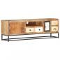 Preview: TV-Schrank 120x30x40 cm Altholz Massiv