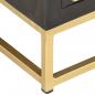 Preview: TV-Schrank Schwarz Golden 120 x 30 x 40 cm Massivholz Mango