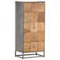 Preview: ARDEBO.de - Highboard mit Schubladen 45x30x100 cm Altholz Massiv