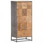 Preview: Highboard mit Schubladen 45x30x100 cm Altholz Massiv