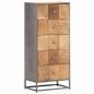 Preview: Highboard mit Schubladen 45x30x100 cm Altholz Massiv