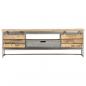 Preview: TV-Schrank 120 x 30 x 40 cm Massivholz Mango