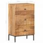 Preview: Sideboard 45 x 30 x 75 cm Mango-Massivholz