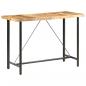 Preview: ARDEBO.de - Bartisch 150x70x107 cm Raues Mangoholz