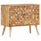 Preview: ARDEBO.de - Sideboard 75 x 35 x 65 cm Massivholz Akazie