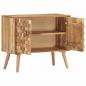 Preview: Sideboard 75 x 35 x 65 cm Massivholz Akazie