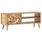 Preview: TV-Schrank 100×35×40 cm Massivholz Akazie 