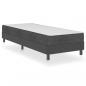 Preview: Boxspring-Bettgestell Grau Stoff 80x200 cm