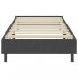 Preview: Boxspring-Bettgestell Grau Stoff 90x200 cm