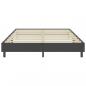 Preview: Boxspring-Bettgestell Grau Stoff 180x200 cm