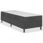 Preview: Boxspring-Bettgestell Grau Stoff 80x200 cm