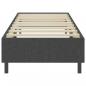 Preview: Boxspring-Bettgestell Grau Stoff 90x200 cm