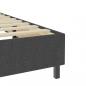 Preview: Boxspring-Bettgestell Grau Stoff 200x200 cm