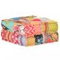 Preview: ARDEBO.de - Pouf 60x70x36 cm Patchwork Stoff