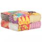 Preview: Pouf 60x70x36 cm Patchwork Stoff