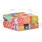 Preview: Pouf 60x70x36 cm Patchwork Stoff