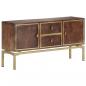 Preview: ARDEBO.de - Sideboard 120x29x60 cm Massivholz Mango