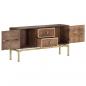 Preview: Sideboard 120x29x60 cm Massivholz Mango