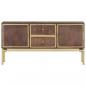 Preview: Sideboard 120x29x60 cm Massivholz Mango