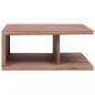 Preview: Couchtisch 70 x 70 x 30 cm Massivholz Teak 