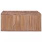 Preview: Couchtisch 70 x 70 x 30 cm Massivholz Teak 