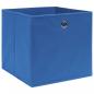 Preview: Aufbewahrungsboxen 10 Stk. Blau 32x32x32 cm Stoff