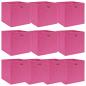 Preview: ARDEBO.de - Aufbewahrungsboxen 10 Stk. Rosa 32x32x32 cm Stoff