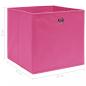 Preview: Aufbewahrungsboxen 10 Stk. Rosa 32x32x32 cm Stoff