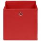 Preview: Aufbewahrungsboxen 4 Stk. Rot 32x32x32 cm Stoff