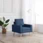 Preview: ARDEBO.de - Sessel Blau Stoff