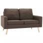 Preview: 2-Sitzer-Sofa Braun Stoff