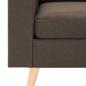 Preview: 2-Sitzer-Sofa Braun Stoff