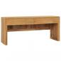 Preview: ARDEBO.de - TV-Schrank 100x35x45 cm Teak Massivholz