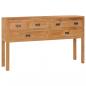 Preview: ARDEBO.de - Sideboard 125x30x75 cm Massivholz Teak