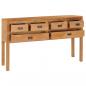 Preview: Sideboard 125x30x75 cm Massivholz Teak