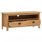 Preview: TV-Schrank Hill Honigbraun 110x40x47 cm Massivholz Kiefer