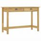 Preview: ARDEBO.de - Konsolentisch Hill mit 2 Schubladen 110×45×74 cm Kiefernholz