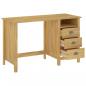 Preview: Schreibtisch Hill mit 3 Schubladen 120×50×74 cm Kiefernholz