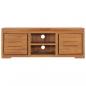 Preview: TV-Schrank 110 x 30 x 40 cm Teak Massivholz