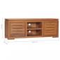 Preview: TV-Schrank 110 x 30 x 40 cm Teak Massivholz