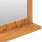 Preview: Wandspiegel mit Regal 60×12×40 cm Teak Massivholz 