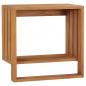 Preview: ARDEBO.de - Handtuchregal zur Wandmontage 35×20×35 cm Teak Massivholz