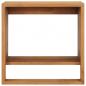 Preview: Handtuchregal zur Wandmontage 35×20×35 cm Teak Massivholz