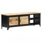 Preview: TV-Schrank 120×30×40 cm Mango-Massivholz 