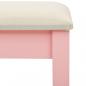 Preview: Schminktisch mit Hocker Rosa 65x36x128 cm Paulownia-Holz MDF