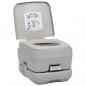 Preview: Tragbare Campingtoilette Grau 10 + 10 L